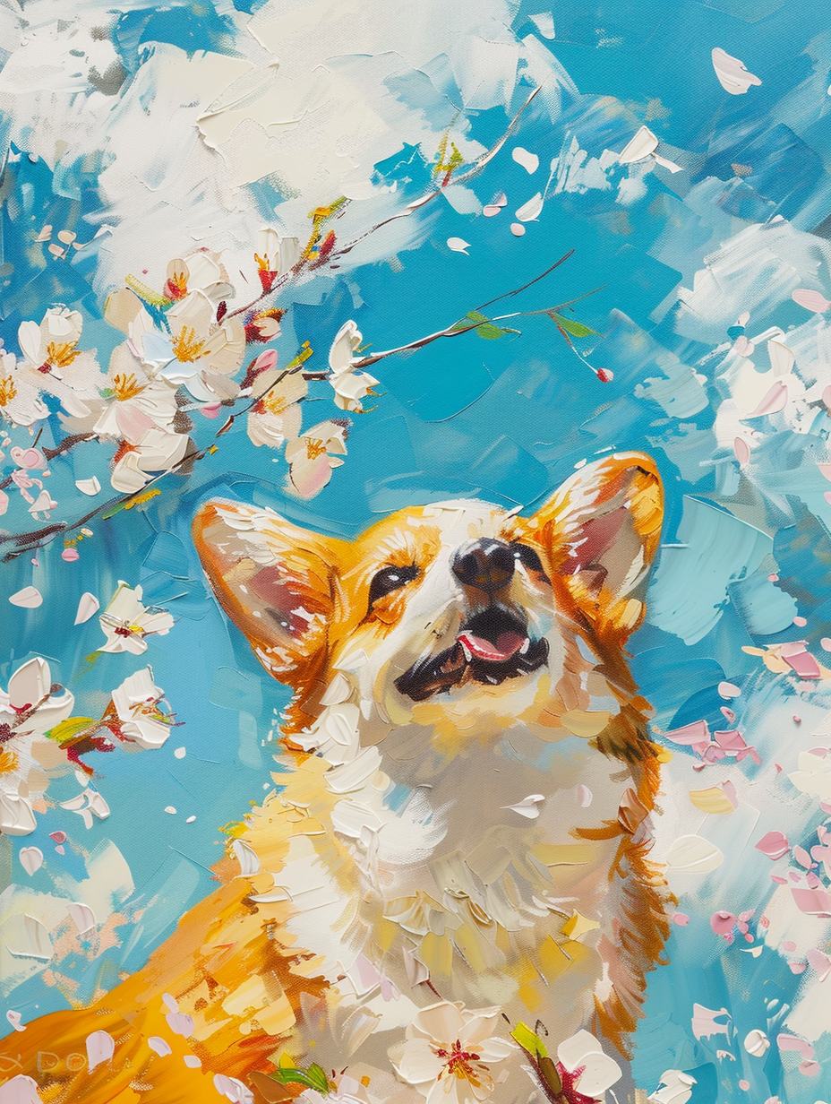 Custom Pet Portrait – Oil Painting Style (Option E)